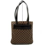 Louis Vuitton Vintage Pre-owned Tyg axelremsvskor Brown, Dam