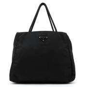 Prada Vintage Pre-owned Nylon prada-vskor Black, Dam