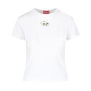 Diesel Vita T-shirts och Polos White, Dam