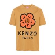 Kenzo Blommotiv Jersey T-shirts och Polos Orange, Herr