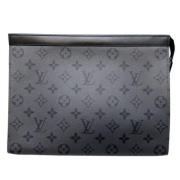 Louis Vuitton Vintage Pre-owned Tyg louis-vuitton-vskor Black, Dam