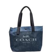 Coach Pre-owned Pre-owned Canvas totevskor Blue, Dam