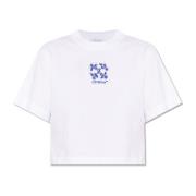 Off White T-shirt med logotyp White, Dam