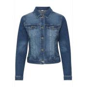 Cream Denim Jacket Rich Blue Lisa Blue, Dam