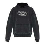 Diesel Hoodie S-Boxt-Hood-Q7 Black, Herr