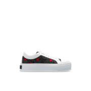 Moschino Sneakers med logotyp White, Dam