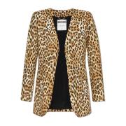 Moschino Blazer med djurmotiv Brown, Dam