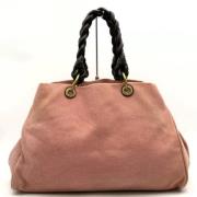 Bottega Veneta Vintage Pre-owned Tyg totevskor Pink, Dam