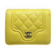 Chanel Vintage Pre-owned Laeder plnbcker Yellow, Dam