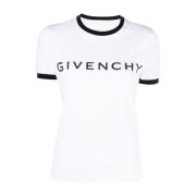 Givenchy Tvåtonade T-shirts och Polos White, Dam