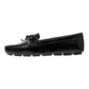 Prada Svart Naplak Salon Loafers Black, Dam