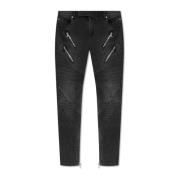 Balmain Jeans med logotyp Gray, Herr