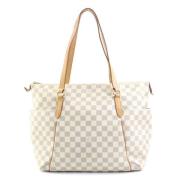 Louis Vuitton Vintage Pre-owned Tyg axelremsvskor White, Dam