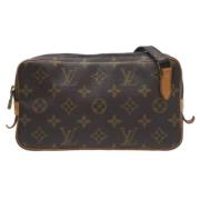 Louis Vuitton Vintage Pre-owned Canvas axelremsvskor Brown, Dam