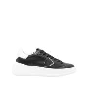 Philippe Model Svart/Vita Sneakers med Logopatch Black, Dam