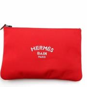 Hermès Vintage Pre-owned Nylon necessrer Red, Dam