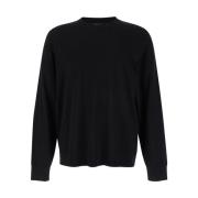 Theory Svart Crew Neck Tröja Black, Herr