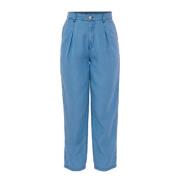 Kocca Klar Blå Wide Leg Jeans Blue, Dam