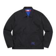 Comme des Garçons Begränsad upplaga Tryckt arbetsjacka Navy Plaid Blue...