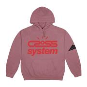 Travis Scott Begränsad upplaga Lila Cross System Hoodie Purple, Herr