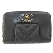 Chanel Vintage Pre-owned Laeder plnbcker Black, Dam