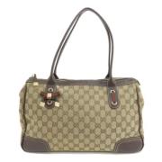 Gucci Vintage Pre-owned Canvas totevskor Brown, Dam