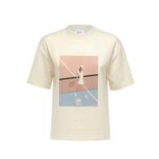 MVP wardrobe Casual Bomull T-shirt White, Dam