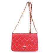 Chanel Vintage Pre-owned Laeder plnbcker Red, Dam