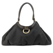 Gucci Vintage Pre-owned Canvas totevskor Black, Dam