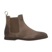 Doucal's Brun Mocka Beatles-stil Ankelboots Brown, Herr