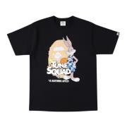 A Bathing APE Space Jam Ape Head Tee Black Black, Herr