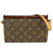 Louis Vuitton Vintage Pre-owned Canvas axelremsvskor Brown, Dam