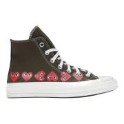 Converse Begränsad upplaga Multi-Heart Hi Top Sneakers Green, Herr