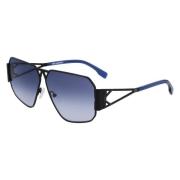 Karl Lagerfeld Svart Metall Solglasögon Black, Unisex