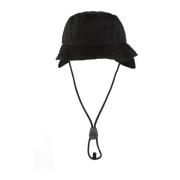 Stone Island Svart Nylon Hatt Black, Unisex