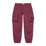 Stone Island Begränsad upplaga reaktiv is Camo Cargo Byxa Red, Herr