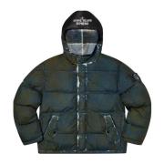 Stone Island Begränsad upplaga Camo Dunjacka Mörk Teal Green, Herr