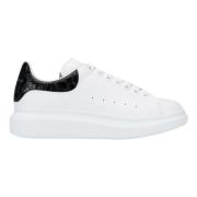 Alexander McQueen Begränsad Upplaga Svart Krokodil Sneaker White, Herr