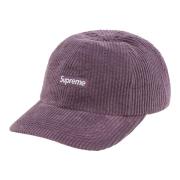 Supreme Lila Corduroy 6-Panel Keps Begränsad Upplaga Purple, Unisex