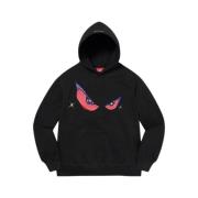 Supreme Begränsad upplaga Eyes Hooded Sweatshirt Svart Black, Herr