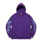 Supreme Lila Multi Logo Hoodie Begränsad Upplaga Purple, Herr