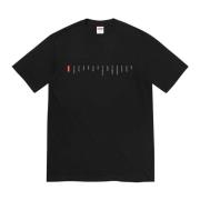 Supreme Svart Location Tee Begränsad Upplaga Black, Herr