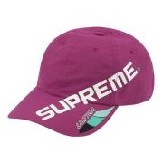 Supreme Mörk Magenta 6-Panel Limited Edition Keps Pink, Unisex