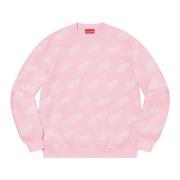 Supreme Omvändbar Ljusrosa Crewneck Tröja Pink, Herr