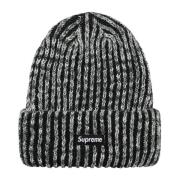 Supreme Regnbåge Stickad Mössa Svart Fw21 Black, Unisex