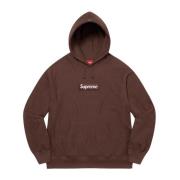 Supreme Begränsad upplaga Box Logo Hoodie Mörkbrun Brown, Herr