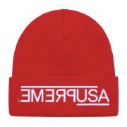 Supreme Begränsad Upplaga Röd Beanie Red, Unisex