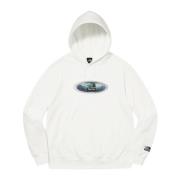 Supreme Begränsad upplaga Lenticular Mountains Hoodie Vit White, Herr