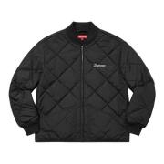 Supreme Begränsad upplaga Quiltad arbetsjacka svart Black, Dam