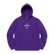 Supreme Lila Cross Box Logo Hoodie Begränsad Upplaga Purple, Herr